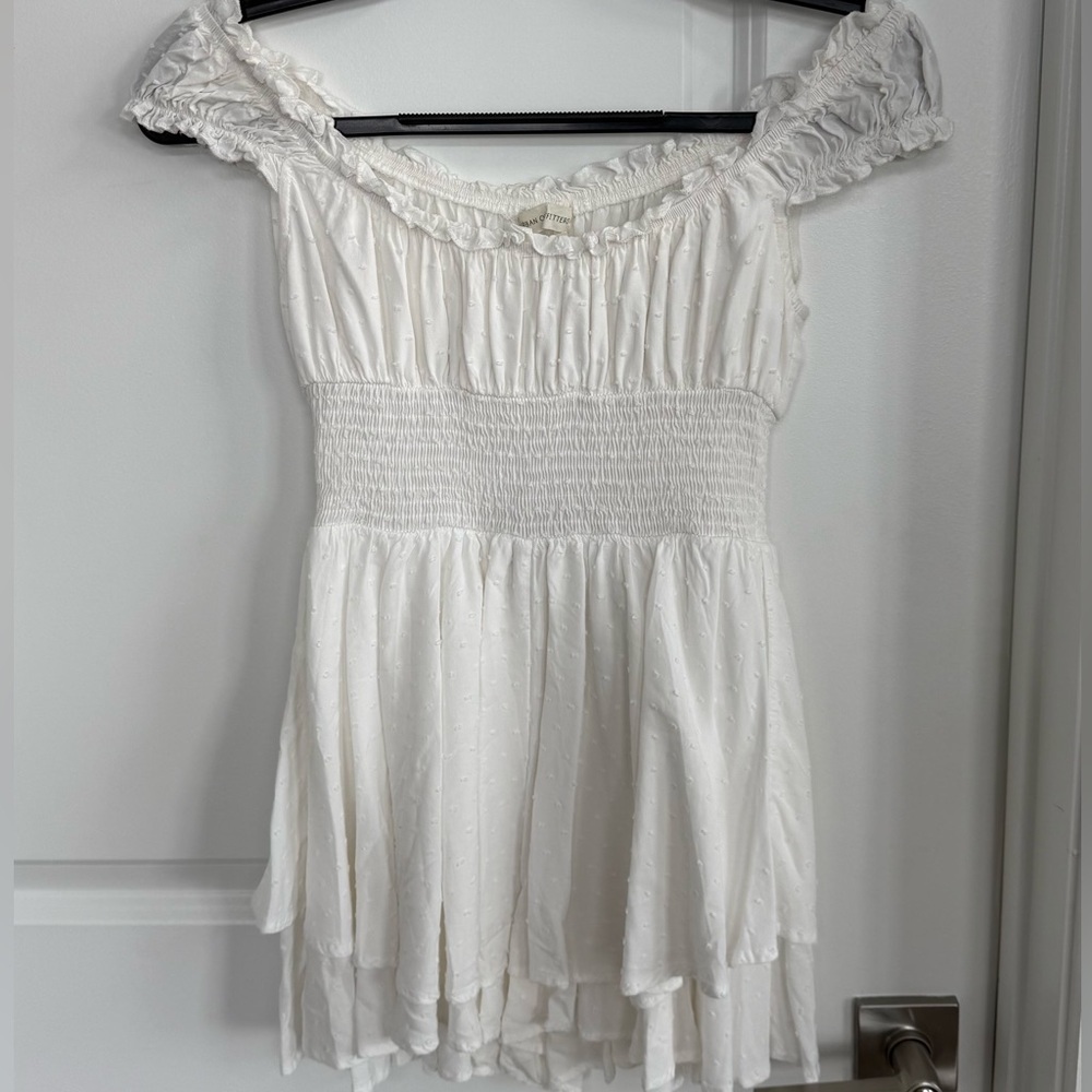Urban Outfitters Rosie Smocked Tiered Ruffle Romper - Picture 5 of 7